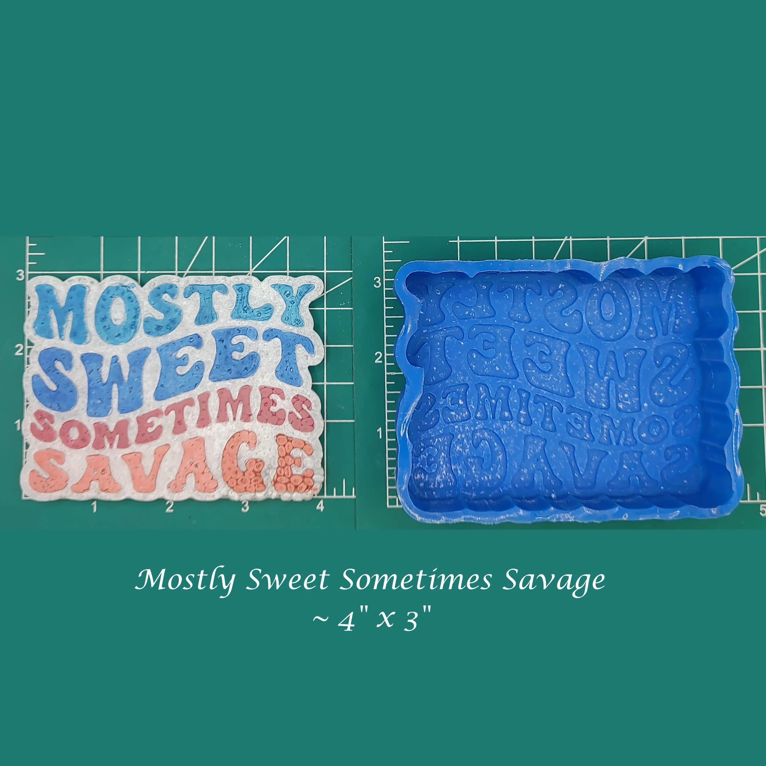 Mostly Sweet, Sometimes Savage Silicone Freshie Mold
