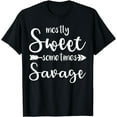 thumbnail image 1 of Mostly Sweet Sometimes Savage T-Shirt, 1 of 3