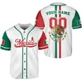 thumbnail image 1 of Mostprints Custom Mexico Baseball Jerseys Mexican Eagle & Flag Shirt for Teams, Mexico Shirts for Men & Women Size S-5XL (S), 1 of 4