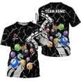 thumbnail image 1 of Mostprints Personalized Name Billiard Shirts 3D, Billiards Shirt 8 Ball Billiard Shirt Custom Men's Pool Men Women1 (Black, XL), 1 of 9