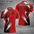thumbnail image 1 of Mostprints Sport Jersey Black Line Golf Customized 3D Polo Shirt ( 4 Colors ) (PoloShirt, S, Orange), 1 of 4