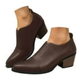 thumbnail image 1 of Mostsola Ankle Boots for Women Slip on Dress Chelsea Boots Closed Toe Stacked Heel Booties, 1 of 9