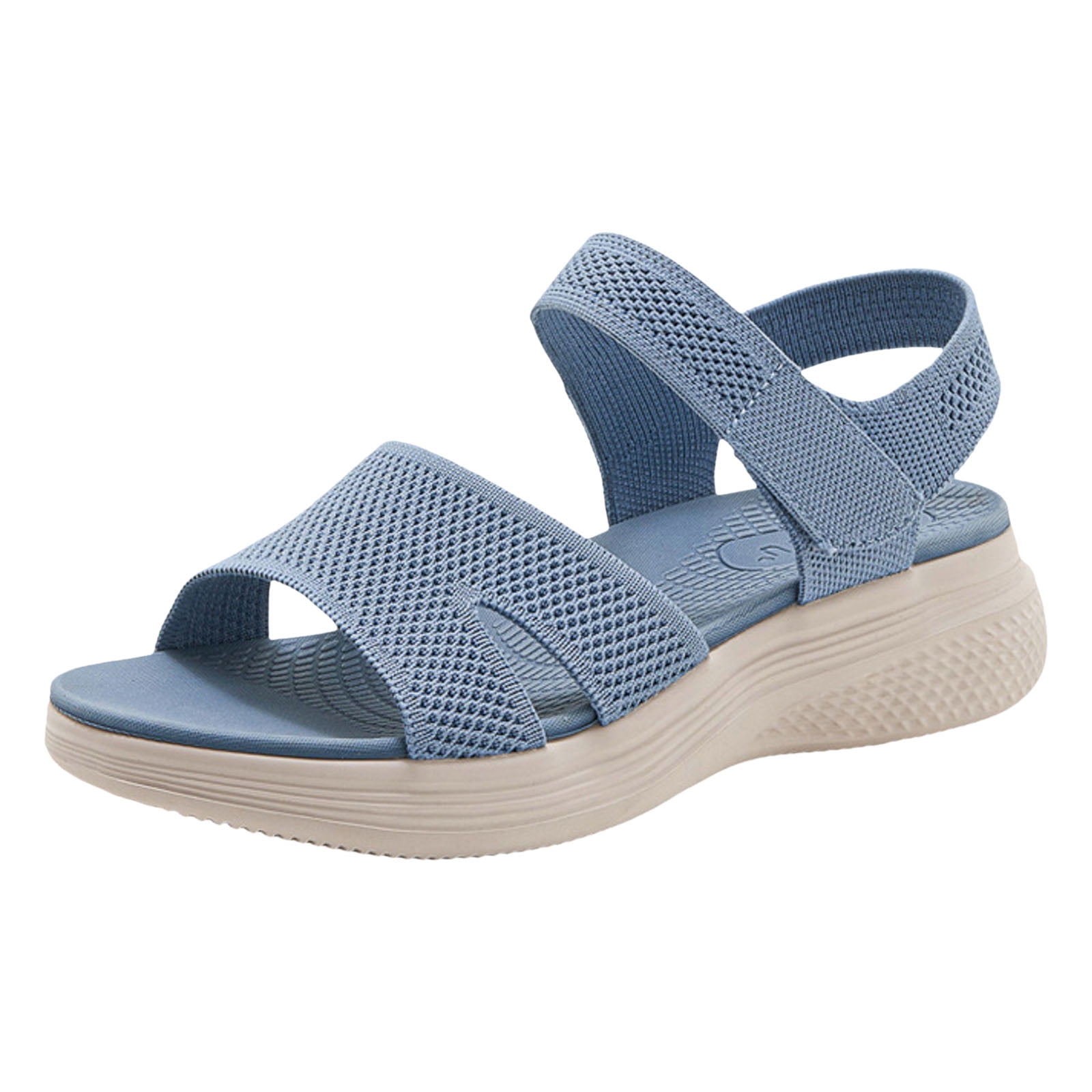 Comfortabele dames sandalen blauw