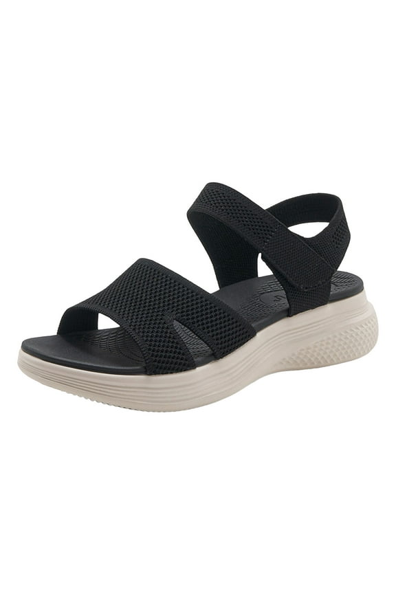 Arch Support Sandals for Women Open Toe Lightweight Soft Sole Slingback Walking Shoes