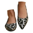 thumbnail image 1 of Mostsola Ballet Flats Shoes for Women Leopard Print Pointed Toe Slip on Dressy Shoes Walking Shoes, 1 of 8