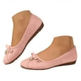 thumbnail image 1 of Mostsola Ballet Flats Shoes for Women Suede Comfortable Bow Dressy Shoes Non-Slip Walking Shoes, 1 of 9