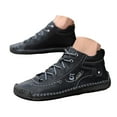 thumbnail image 1 of Mostsola Boots for Men Lace up Water Resistant Retro Handmade Leather Ankle Boots High Top Flats, 1 of 8