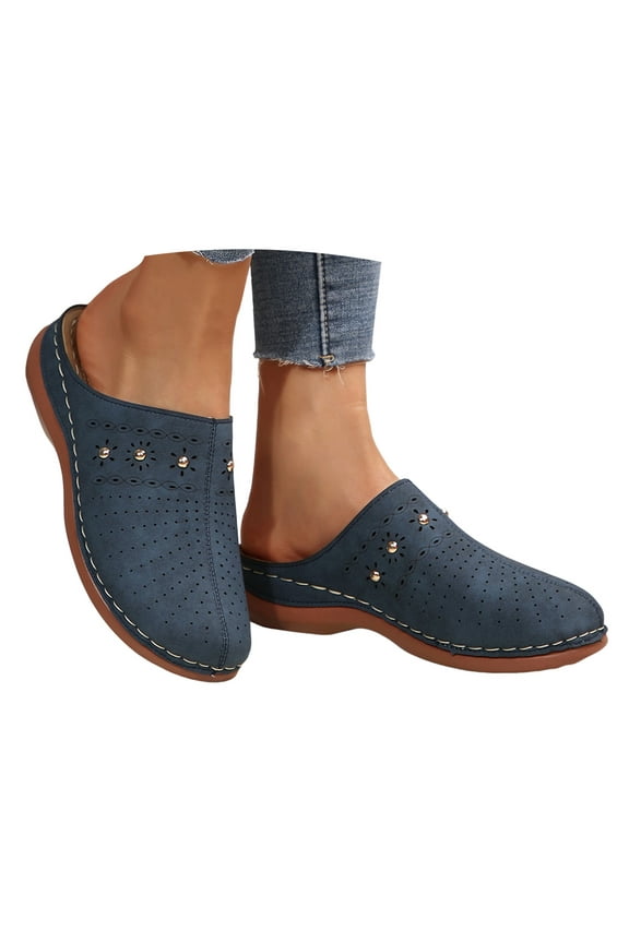 Clogs for Women Comfort Sandals Hollow out Closed Toe Slippers Slip on Slides Shoes