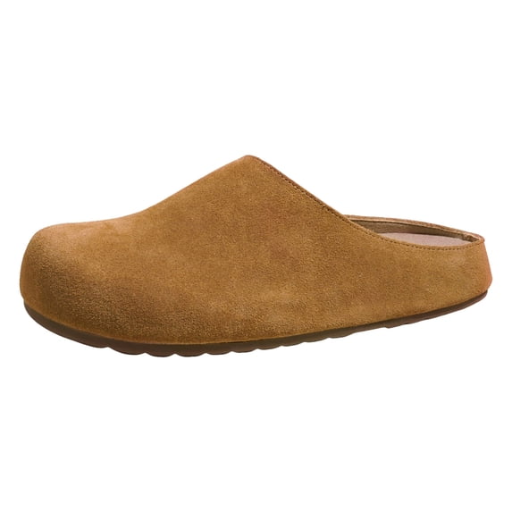 Mostsola Closed Toe Clogs for Women Suede House Slippers Non-Slip Cork Footbed Slides Slip on Shoes