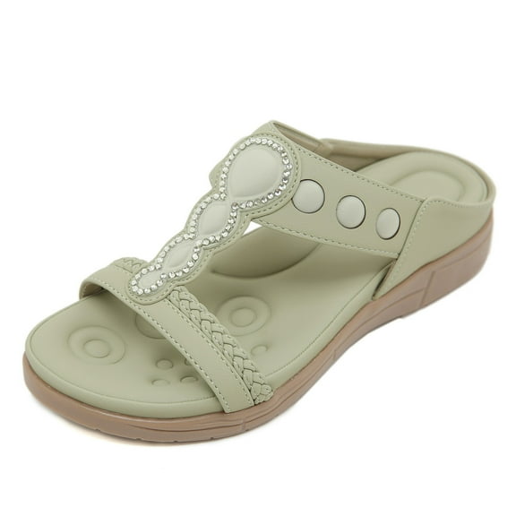 Mostsola Comfortable Walking Sandals for Women Trendy Dressy Summer Wedges Arch Support Beach Shoes