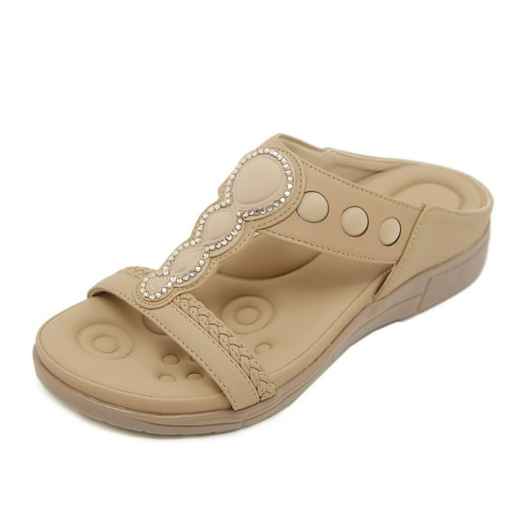 Mostsola Comfortable Walking Sandals for Women Trendy Dressy Summer Wedges Arch Support Beach Shoes