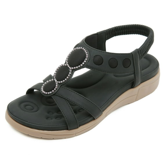 Mostsola Comfortable Walking Sandals for Women Trendy Dressy Summer Wedges Arch Support Beach Shoes