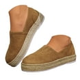 thumbnail image 1 of Mostsola Espadrilles for Women Suede Loafers Slip on Flats Shoes Casual Platform Walking Shoes, 1 of 8
