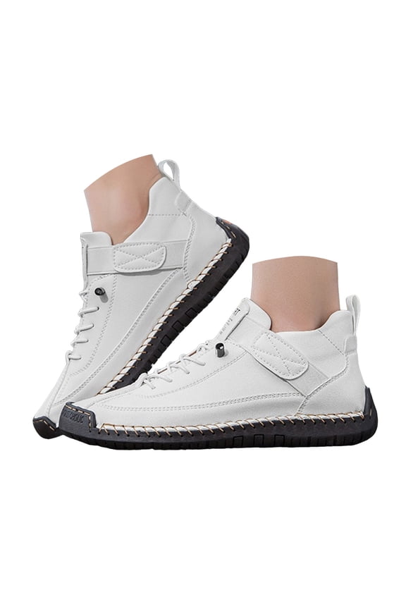 Flat Ankle Boots for Women Casual Comfortable Fashion Slip on Short Boots High Top Booties