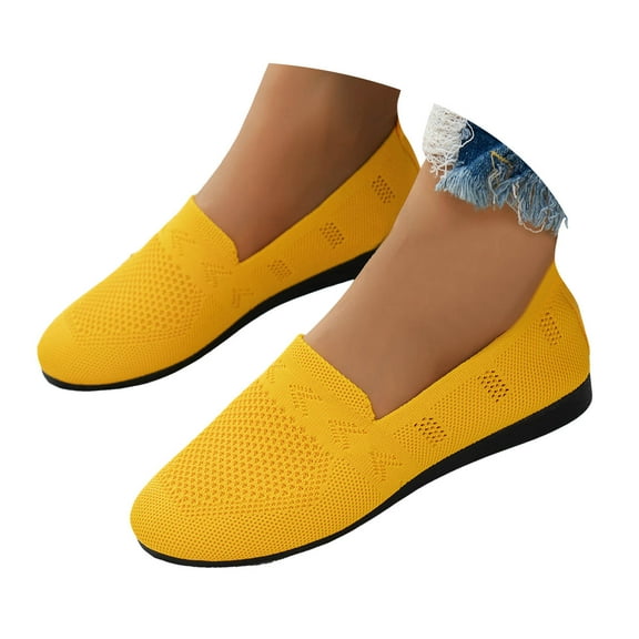 Mostsola Flats for Women Breathable Mesh Loafers Lightweight Slip on Walking Driving Shoes
