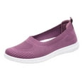 thumbnail image 1 of Mostsola Flats for Women Lightweight Walking Shoes Knit Mesh Slip on Shoes Casual Penny Loafers, 1 of 4