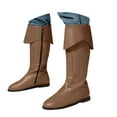 thumbnail image 1 of Mostsola Fold Over Knee High Boots Women Vintage Western Fall Boots for Women 2025 Zipper Booties, 1 of 9