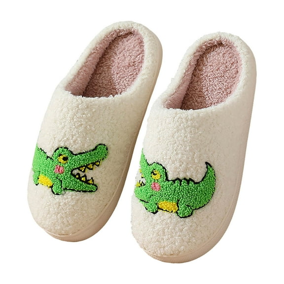 Mostsola Funny Print Slippers for Women Men Soft Cozy Fluffy Comfort Memory Foam Pairable Slippers