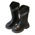 thumbnail image 1 of Mostsola Girls Boots Fashion Lug Sole Back Zipper Tall Riding Boots Warm Winter Mid Calf Boots, 1 of 6