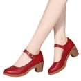 thumbnail image 1 of Mostsola Heels for Women Closed Toe Mary Jane Shoes Wedding Dress Shoes Office Work Pumps Shoes, 1 of 9