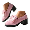 thumbnail image 1 of Mostsola Heels for Women Dressy Bowknot Platform Loafers Slip on Business Casual Shoes, 1 of 8