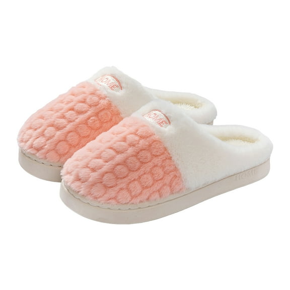 Mostsola House Slippers for Women Cozy Memory Foam Warm Plush Furry Lined Indoor Home Slippers