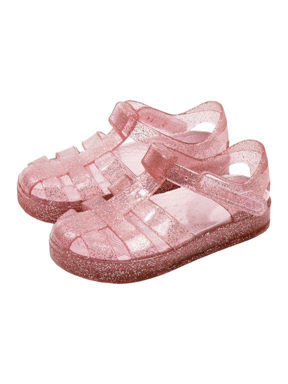 Jelly Sandals for Girls Closed Toe Princess Summer Dress Shoes Fisherman Water Shoes Flats