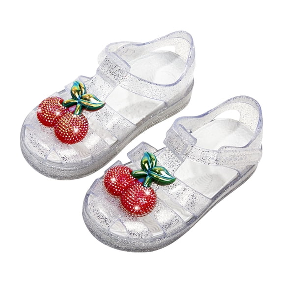 Mostsola Jelly Sandals for Girls Cute Fisherman Water Beach Dress Shoes Closed Toe Summer Flats