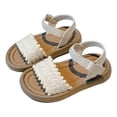 thumbnail image 1 of Mostsola Kids Sandals Soft Sole Girls Slip on Flat Slides Little Kids Casual Summer Beach Shoes, 1 of 8