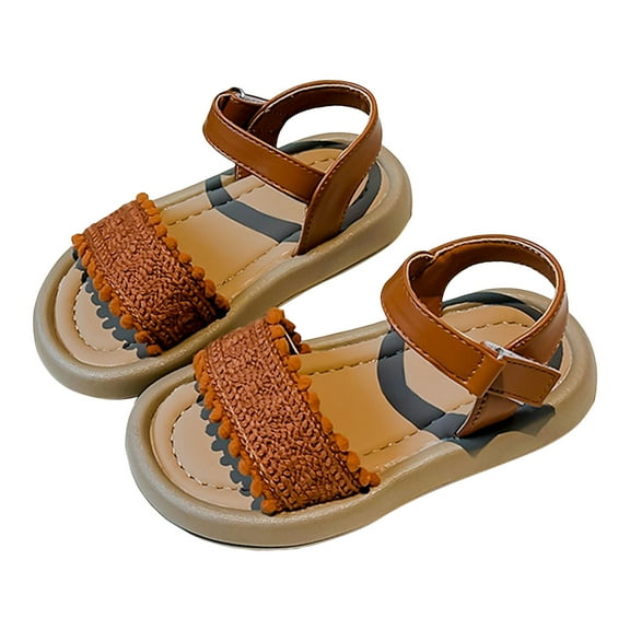 Mostsola Kids Sandals Soft Sole Girls Slip on Flat Slides Little Kids Casual Summer Beach Shoes