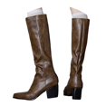 thumbnail image 1 of Mostsola Knee High Boots Women Slouchy Square Toe Heel Mid Calf Boots Pull on Fall Boots, 1 of 7