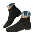thumbnail image 1 of Mostsola Knitted Ankle Boots fo Women Low Heel Pointed Toe Sock Booties Casual Chelsea Boots, 1 of 7