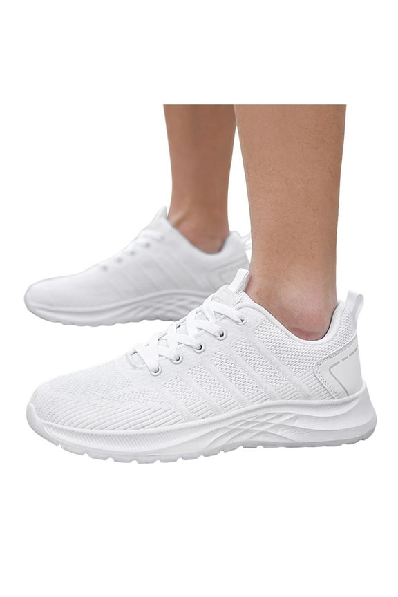 Lace up Running Shoes for Men Lightweight Mesh Sneakers Comfortable Gym Tennis Shoes