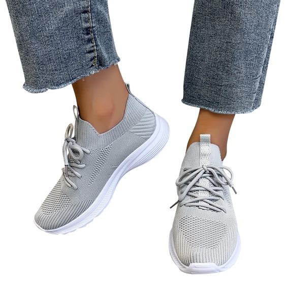 Mostsola Lightweight Running Shoes for Women Mesh Soft Sole Walking Shoes Breathable Sneakers