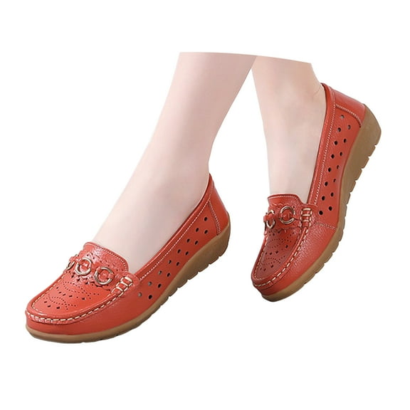 Mostsola Loafers for Women Comfortable Low Wedge Walking Shoes Non-Slip Business Casual Shoes