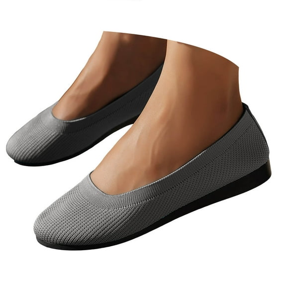 Mostsola Loafers for Women Flats Shoes Breathable Knit Mesh Casual Work Office Dress Shoes