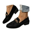 thumbnail image 1 of Mostsola Loafers for Women Slip on Comfort Business Casual Shoes Metal Chain Casual Dress Shoes, 1 of 8