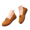 thumbnail image 1 of Mostsola Loafers for Women Suede Wedge Penny Loafers Comfort Slip on Driving Walking Shoes, 1 of 5