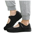 thumbnail image 1 of Mostsola Mary Jane Shoes Women Mesh Sneakers Adjustable Non Slip Walking Shoes Soft Sole Flats, 1 of 5