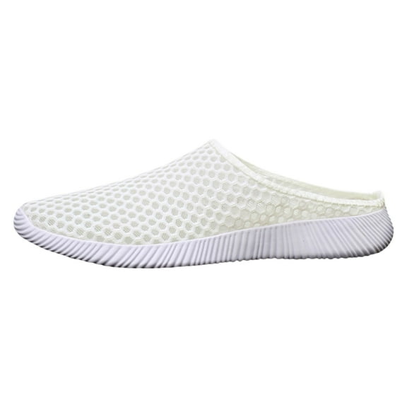 Mostsola Men's Slip on Mesh Mules Women's Backless Sandals Breathable Lightweight Beach Casual Shoes