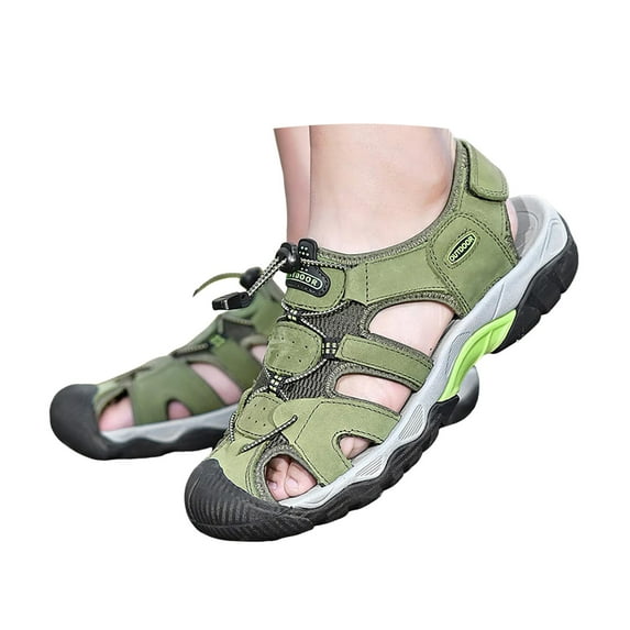 Mostsola Mens Hiking Sandals Closed Toe Arch Suppurt Athletic Shoes Comfortable Casual Water Shoes