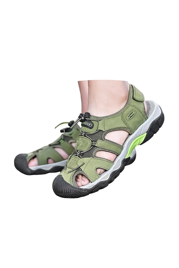 Mens Hiking Sandals Closed Toe Arch Suppurt Athletic Shoes Comfortable Casual Water Shoes