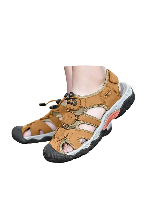 Mens Hiking Sandals Closed Toe Arch Suppurt Athletic Shoes Comfortable Casual Water Shoes