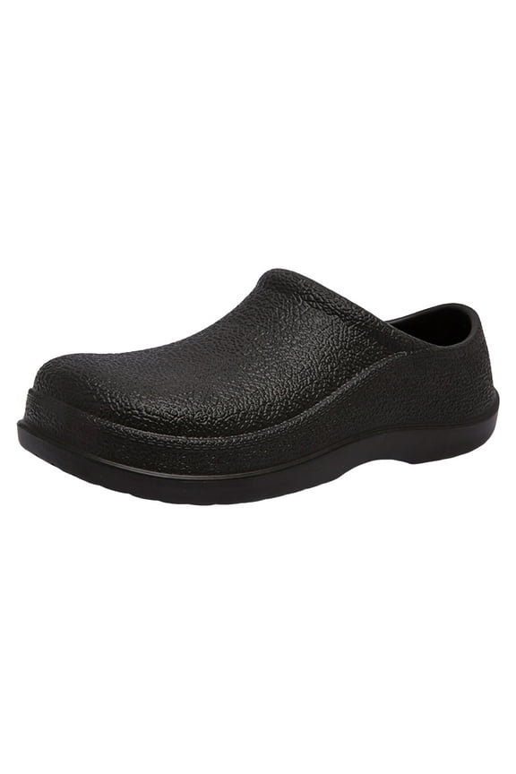Mens Mules Slip on Sandals Closed Toe Clogs Anti Slip Waterproof Slippers with Arch Support