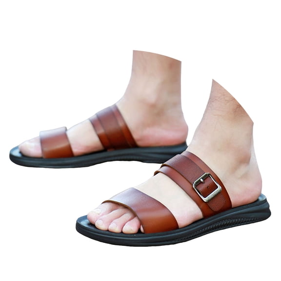 Mostsola Mens Slippers Comfort Arch Support Slip on Shoes Casual White Sandals Summer Slides