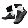 thumbnail image 1 of Mostsola Mens Sneakers Fashion Anti-Slip Lace up Barefoot Walking Shoes Comfort Low Top Flats Shoes, 1 of 8