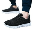 thumbnail image 1 of Mostsola Mens Sneakers Lightweight Soft Sole Running Shoes Casual Knit Lace up Walking Shoes, 1 of 8