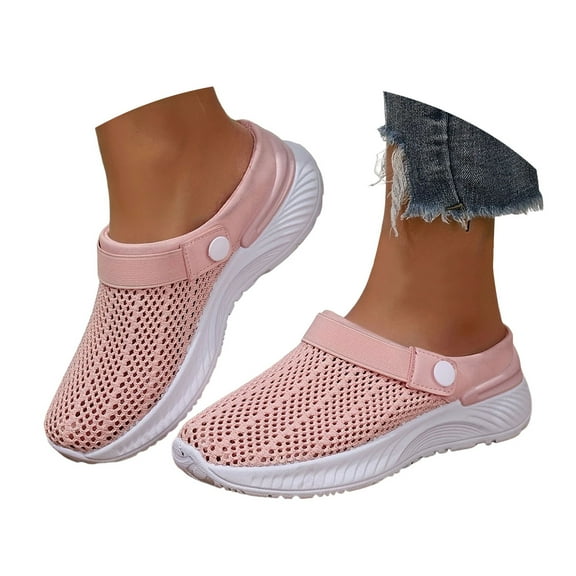 Mostsola Mesh Clogs for Women Adjustable Slingback Sandals Comfortable Slip on Slippers Slides