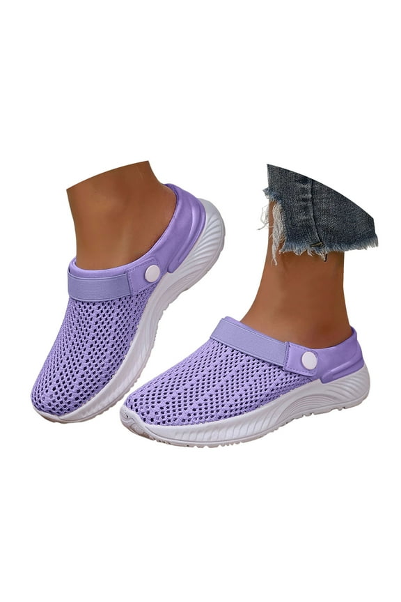 Mesh Clogs for Women Adjustable Slingback Sandals Comfortable Slip on Slippers Slides