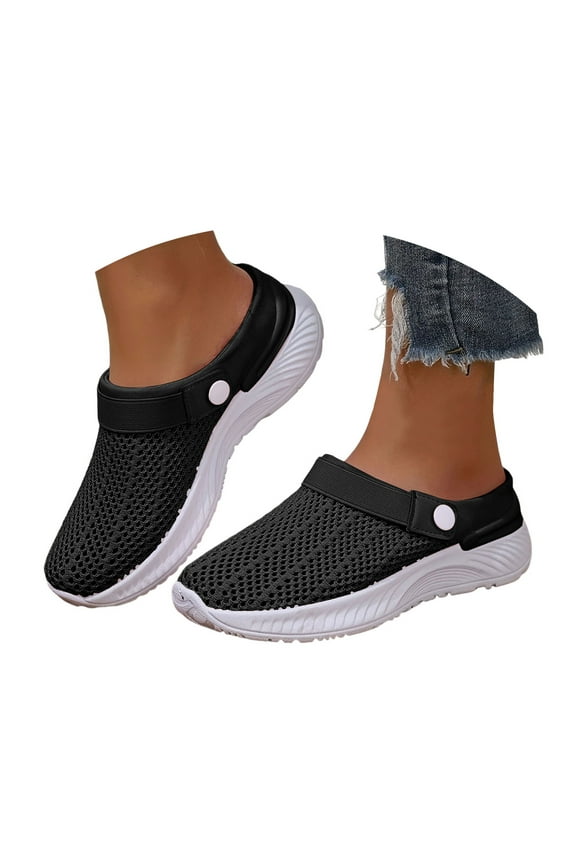 Mesh Clogs for Women Adjustable Slingback Sandals Comfortable Slip on Slippers Slides